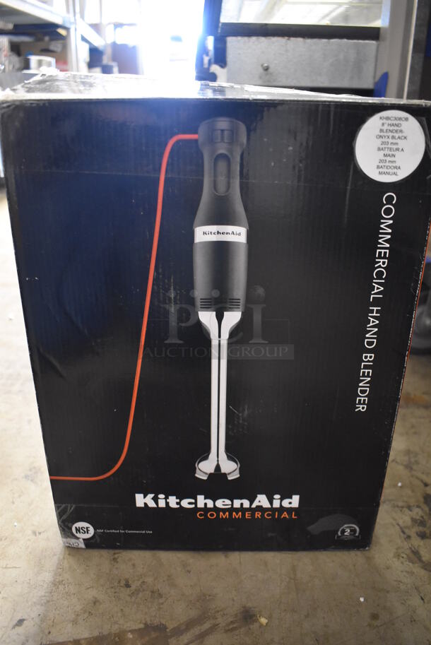 LIKE NEW! KitchenAid KHBC308OB Metal Commercial 300 Series 8" Two-Speed Immersion Blender. Unit Has Only Been Used a Few Times! 120 Volts, 1 Phase. Tested and Working!  - Image 7 of 7