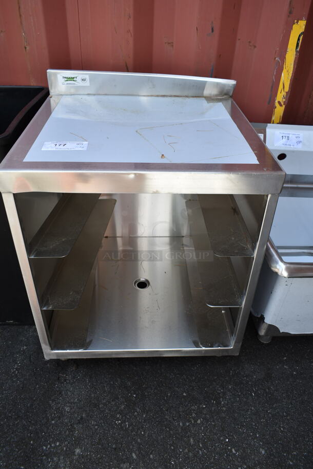 BRAND NEW SCRATCH AND DENT! Regency 600FRSU2324 Stainless Steel Flat Top Glass Rack Storage Unit - Image 2 of 6
