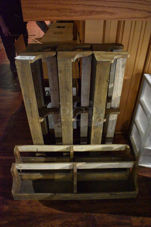 8 Wooden Planters. 32x6x8. 8 Times Your Bid! (bar) - Image 4 of 4
