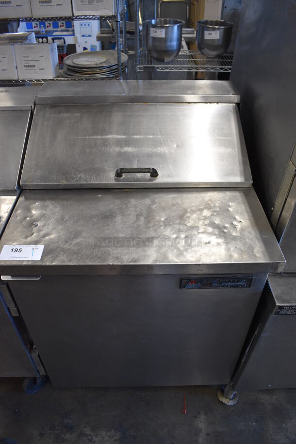 True TSSU-27-8 Stainless Steel Commercial Sandwich Salad Prep Table Bain Marie Mega Top. 115 Volts, 1 Phase. 27.5x30x42.5. Tested and Powers On But Does Not Get Cold - Image 1 of 6