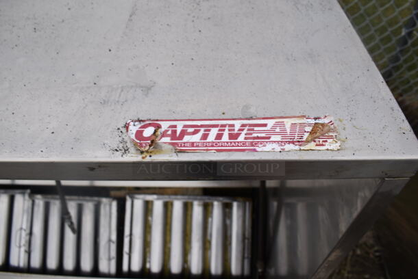 10' CaptiveAire SELF CONTAINED Stainless Steel Commercial Grease Hood w/ Filters and Make Up Air Vent. 120x24x49 - Image 5 of 8
