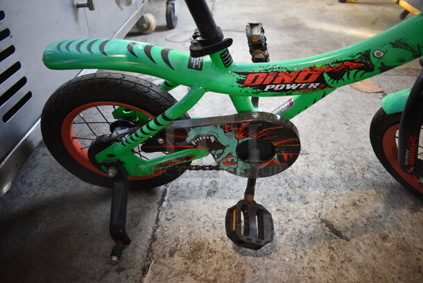 Dino Power Green Metal Children's Bicycle. 20x34x28 - Image 3 of 4