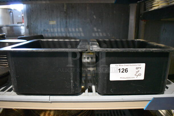 2 Cambro Black Poly Insulated 1/2 Size Drop In Bins. 1/2x6. 2 Times Your Bid!