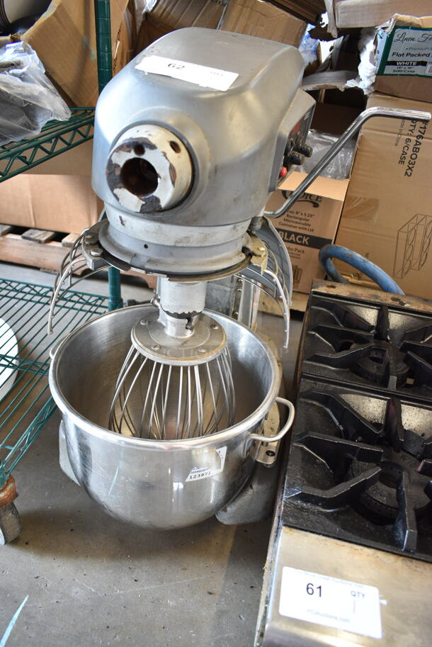 Hobart Legacy HL200 Metal Commercial Countertop 20 Quart Planetary Dough Mixer w/ Stainless Steel Mixing Bowl, Bowl Guard and Whisk Attachment. 100-120 Volts, 1 Phase. Tested and Working! - Image 2 of 6
