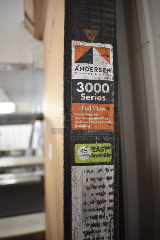 Andersen 3000 Series Full View Storm Door w/ Interchangeable Glass and Insert Screen Panels - Image 3 of 8