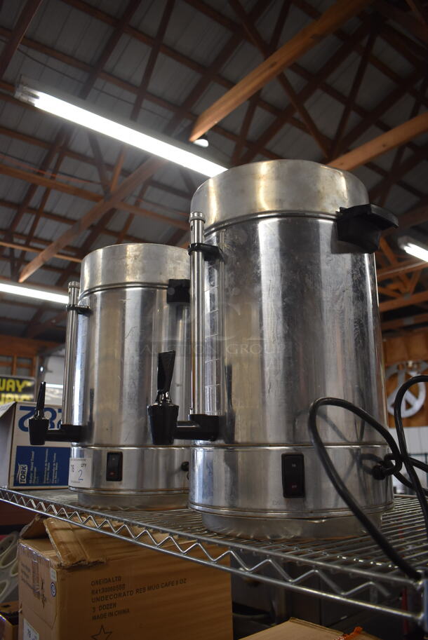 2 Metal Countertop Percolating Urns. 15x16x20. 2 Times Your Bid! - Image 3 of 4