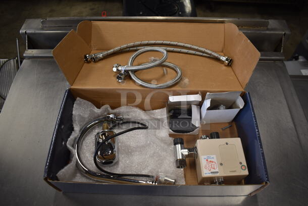 BRAND NEW IN BOX! Waterloo 750EFWM Electronic Stainless Steel Hands-Free Sensor Faucet For Wall Mount Single Inlet. - Image 9 of 9