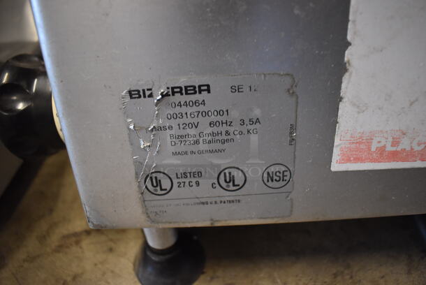 Bizerba SE 12 Stainless Steel Commercial Countertop Meat Slicer. 120 Volts, 1 Phase. 30x24x24. Tested and Working! - Image 4 of 5