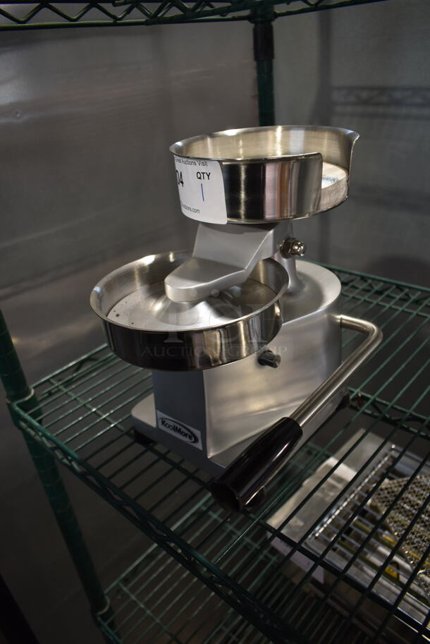 BRAND NEW SCRATCH AND DENT! KoolMore CHM-4 Stainless Steel Commercial Countertop Manual Patty Former. - Image 2 of 4