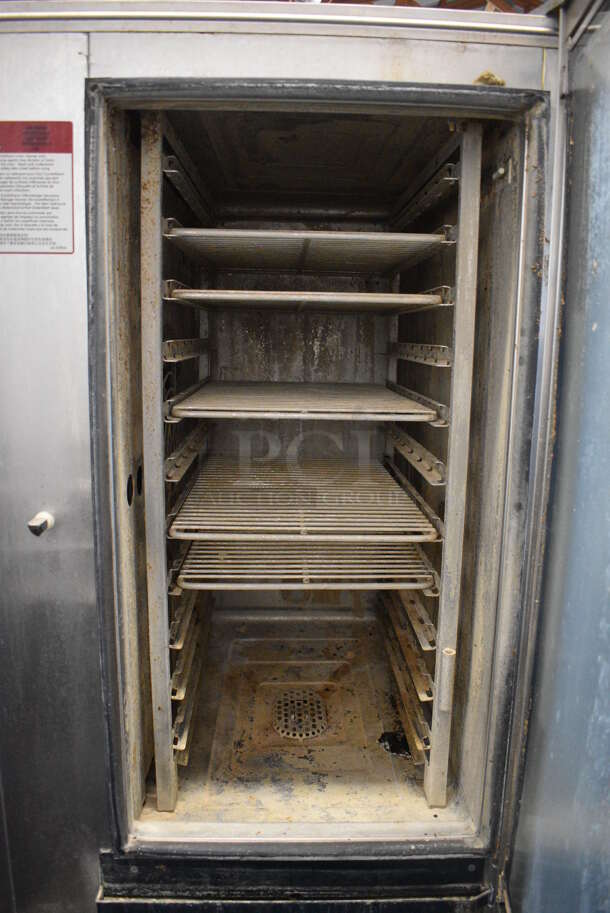 Alto Shaam Stainless Steel Commercial Electric Powered Combitherm Convection Oven on Stainless Steel Equipment Stand. Appears To Be Model CTP10-10E. 35.5x38x69.5 - Image 4 of 5