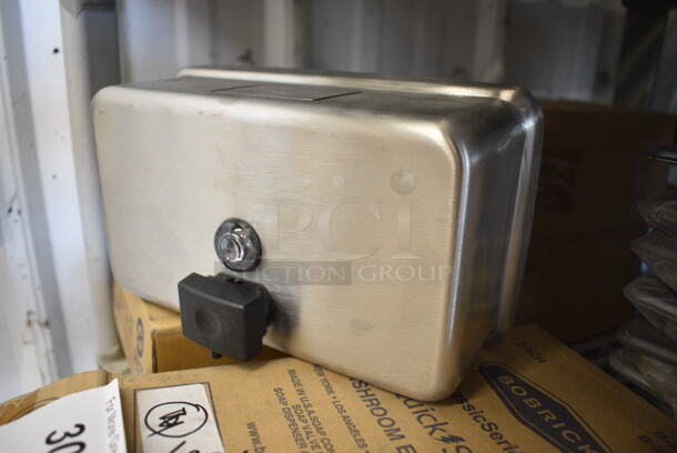 4 BRAND NEW IN BOX! Metal Wall Mount Soap Dispensers. 8x3x5. 4 Times Your Bid! - Image 2 of 4