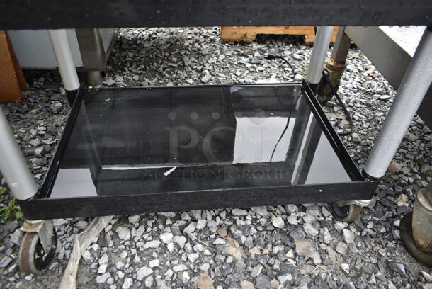 Black Poly 3 Tier Cart w/ Push Handles on Commercial Casters. Does Not Come w/ Toaster. - Image 4 of 6