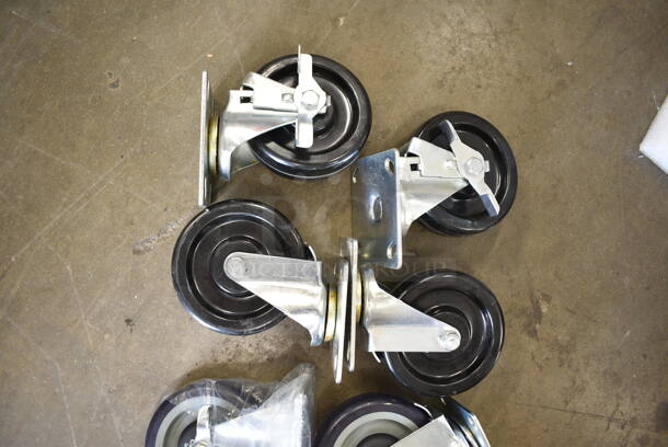 Box of 8 BRAND NEW SCRATCH AND DENT! Commercial Casters - Image 6 of 7