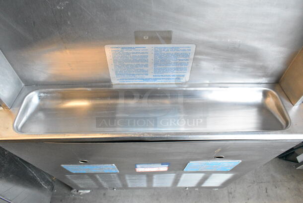 Taylor 755-27 Stainless Steel Commercial 2 Flavor w/ Twist Soft Serve Ice Cream Machine on Commercial Casters. 208-230 Volts, 1 Phase.  - Image 7 of 8