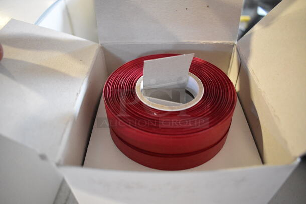 3 BRAND NEW Boxes of Regulus Edgebinding Tape. Red. 3 Times Your Bid!