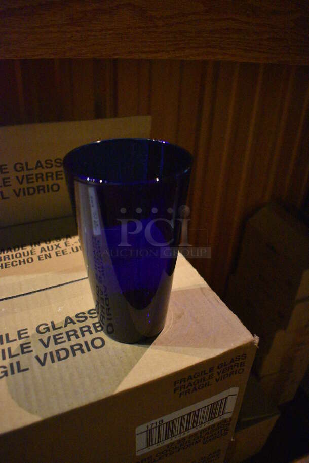 10 Boxes of 12 BRAND NEW Libbey 171B Blue Flare Cooler Beverage Glasses. 3.5x3.5x6. 10 Times Your Bid! (bar) - Image 2 of 4