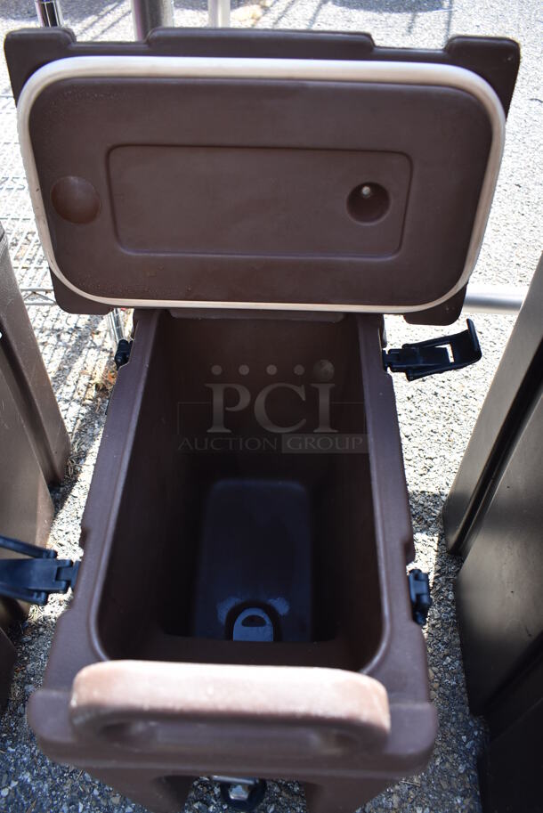 2 Cambro 250LCD Brown Poly Insulated Beverage Holder Dispensers. 9x16.5x18. 2 Times Your Bid! - Image 9 of 10