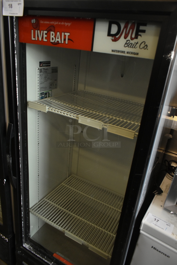2023 True GDM-12-HC Metal Commercial Single Door Reach In Cooler Merchandiser w/ Poly Coated Racks. See Pictures For Broken Glass Pane. 115 Volts, 1 Phase. Tested and Working! - Image 3 of 5