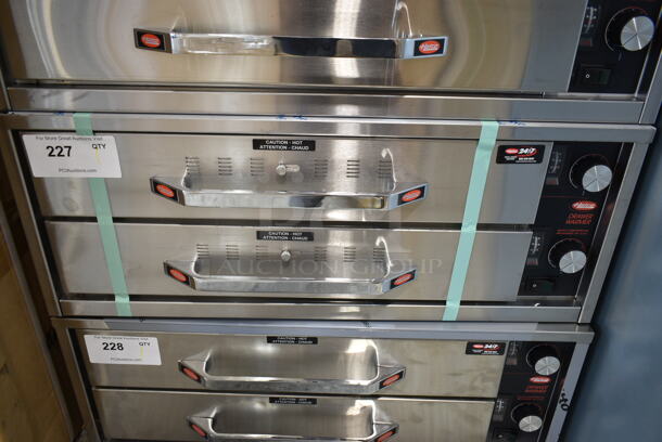 BRAND NEW SCRATCH AND DENT! Hatco HDW-1R2 Stainless Steel Freestanding Split Two Drawer Warmer. 120 Volts, 1 Phase. Tested and Working! - Image 2 of 8