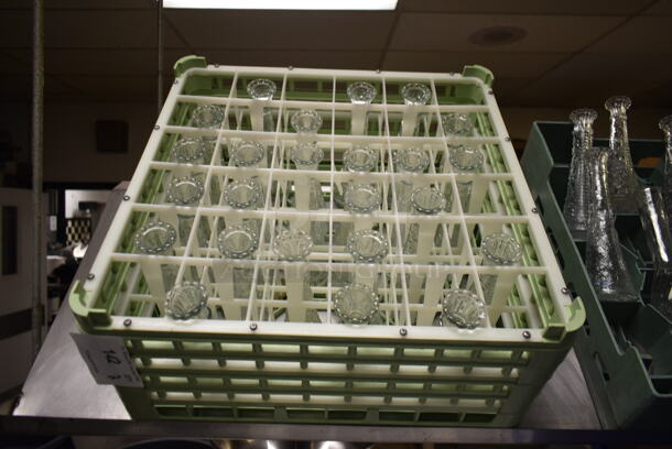 ALL ONE MONEY! Lot of 2 Dish Caddies w/ Contents; Cups and Vases. (dish room) - Image 3 of 3