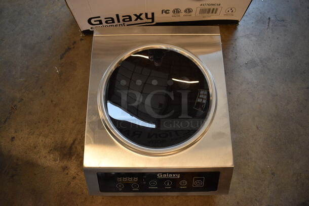 BRAND NEW IN BOX! 2021 Galaxy Model 177GIWC18 Stainless Steel Commercial Countertop Electric Powered Wok Induction Range. 120 Volts, 1 Phase. 13.5x17x5. Tested and Working! - Image 3 of 6