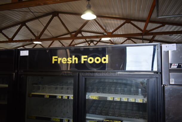 2015 True GDM-49 ENERGY STAR Metal Commercial 2 Door Reach In Cooler Merchandiser w/ Poly Coated Racks. 115 Volts, 1 Phase. Tested and Working! - Image 3 of 9