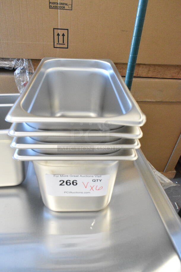 6 BRAND NEW SCRATCH AND DENT! Items Including 5 Stainless Steel Drop In Bins and 1 Full Size Baking Pan. 6 Times Your Bid!  - Image 3 of 9