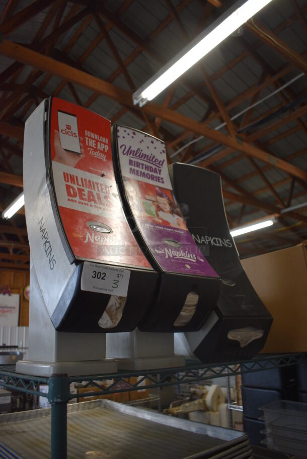 3 Poly Countertop Napkin Dispensers. Includes 7.5x14x26, 7.5x16x24. 3 Times Your Bid! - Image 3 of 4
