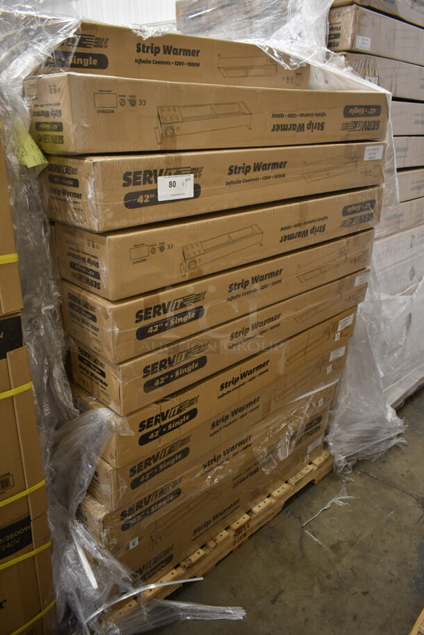 PALLET LOT of 41 BRAND NEW SCRATCH AND DENT! ServIt 423SWI42 Stainless Steel Commercial 42" High Wattage Strip Warmer with Infinite Controls. Stock Picture Used as Gallery. 41 Times Your Bid! - Image 2 of 6