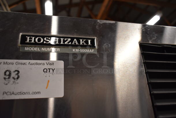 Hoshizaki KM-500MAF Stainless Steel Commercial Ice Head on Hoshizaki DB-200C Hotel Dispenser Ice Bin. 115-120 Volts, 1 Phase.  - Image 7 of 7