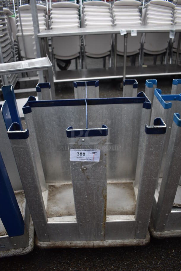 Metal Commercial Dish Cart on Commercial Casters. 21x21x32 - Image 1 of 4