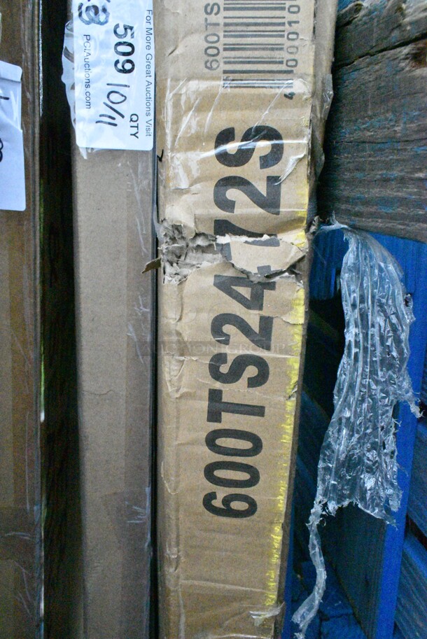 BRAND NEW SCRATCH AND DENT! Regency 600TS2472S 24" x 72" 16-Gauge 304 Stainless Steel Commercial Work Table with Undershelf. May Be Missing Pieces.  - Image 3 of 3