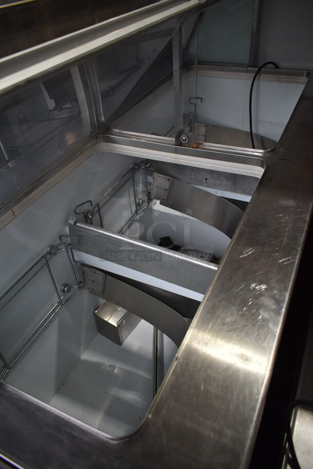 Metal Commercial Floor Style Ice Cream Dipping Cabinet w/ Metal Ice Cream Tub Collars. Tested and Does Not Power On - Image 6 of 7