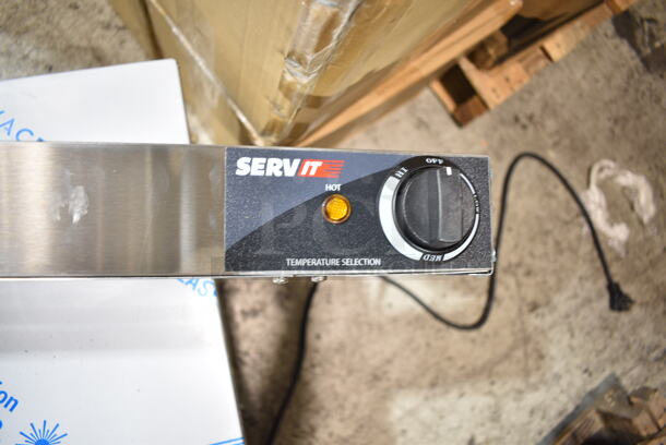 BRAND NEW SCRATCH AND DENT! 2023 ServIt 423SWI36CP 36" High Wattage Strip Warmer with Adjustable Infinite Controls and Cord. 120 Volts, 1 Phase.  - Image 5 of 8
