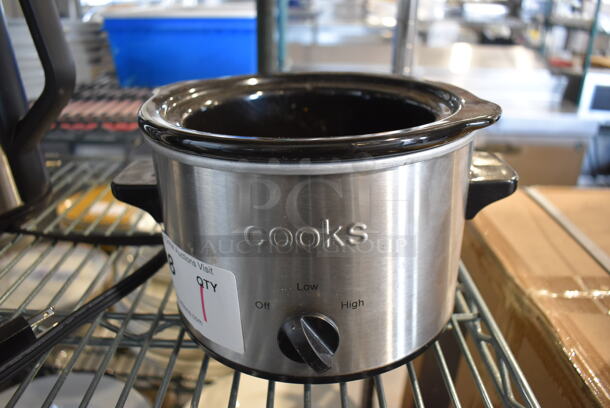 Cooks 2396 Countertop Slow Cooker. No Lid. 120 Volts, 1 Phase. 10x8x6