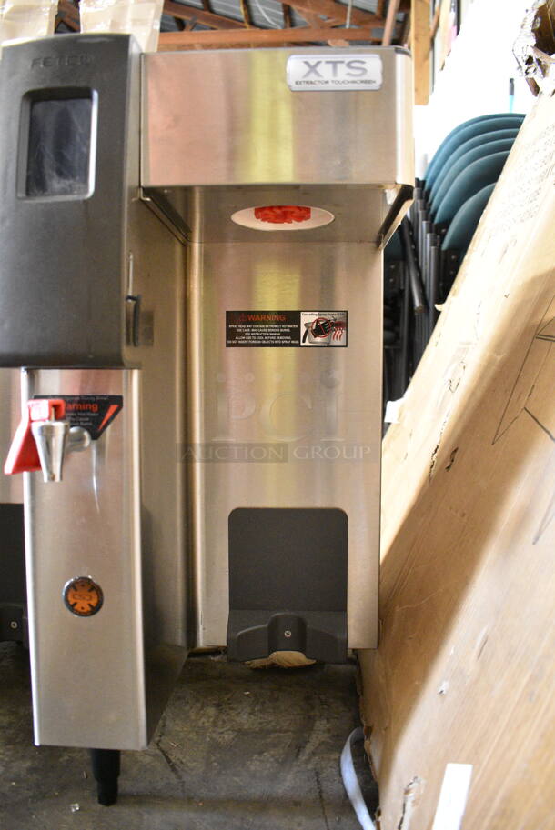 Fetco CBS-2132-XTS Stainless Steel Commercial Countertop Dual Coffee Machine w/ Hot Water Dispenser. 200-240 Volts, 1 Phase.  - Image 3 of 6