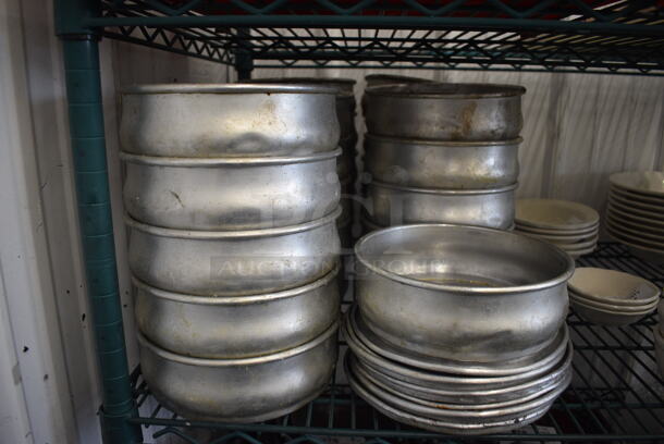 12 Metal Round Baking Pans. 8x8x2.5. 12 Times Your Bid!