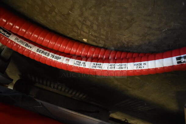 BRAND NEW SCRATCH AND DENT! Parker PureBev Series 7630P Delivery and Suction Hose with Pro Cover and Crimp Ferrule / Clamp End Connections - Image 6 of 7