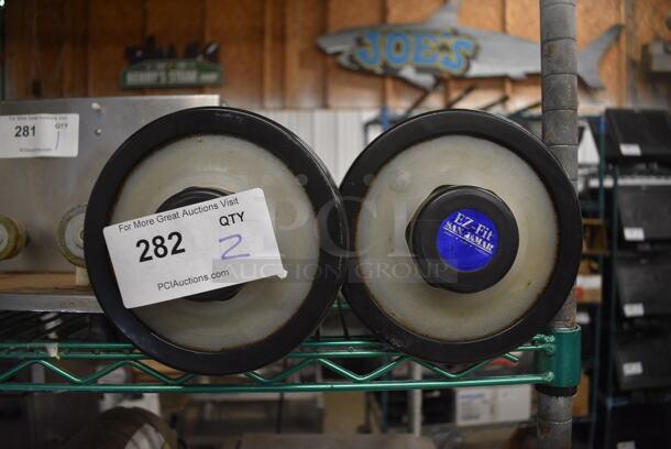 2 San Jamar EZ Fit Black Poly Cup Dispensers. 7x7x24. 2 Times Your Bid! - Image 2 of 2