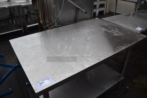 Stainless Steel Table w/ Stainless Steel Under Shelf. 48x30x34 - Image 2 of 3