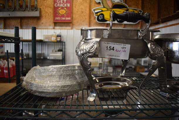 ALL ONE MONEY! Tier Lot of Various Items Including Metal Chafing Dishes - Image 3 of 4