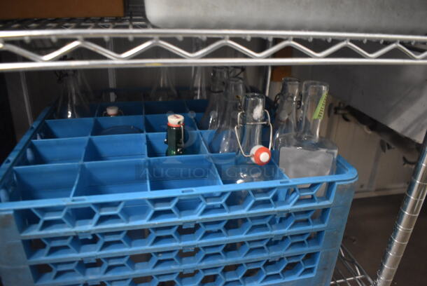 ALL ONE MONEY! 3 Tier Lot Including Dishwasher Caddies and Various Water Glasses, Stainless Steel Drop In Steam Table Pans, Menus, Bus Tubs, Ingredient Bins, Telephones and MORE! - Image 6 of 6