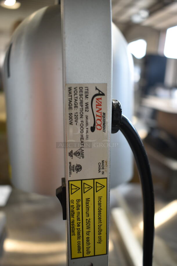 Avantco W62 Metal Commercial Countertop 2 Head Warming Lamp. 120 Volts, 1 Phase. Tested and Working! - Image 6 of 6
