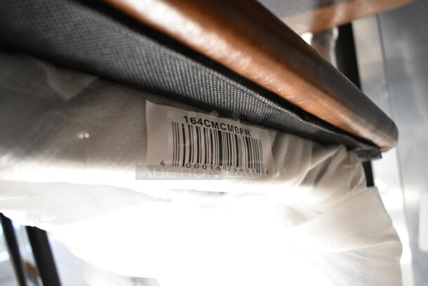 35 BRAND NEW SCRATCH AND DENT! Lancaster Table & Seating 164CMCMBFR Dining Height Chair w/ Brown Cushions. 35 Times Your Bid!  - Image 7 of 7