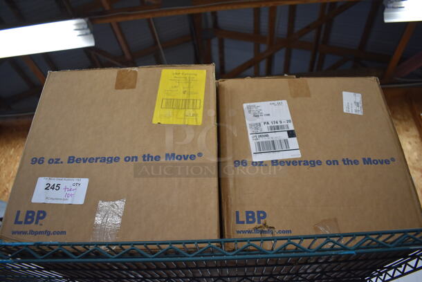 ALL ONE MONEY! Tier Lot of 2 Boxes of 96 oz Beverage Containers - Image 1 of 3