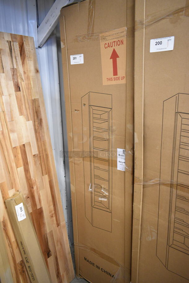 BRAND NEW! Galaxy 177GDN5RBW Metal Commercial Single Door Reach In Cooler Merchandiser w/ Poly Coated Racks and Red, White, and Blue LED Lighting. 110-120 Volts, 1 Phase. - Image 2 of 3
