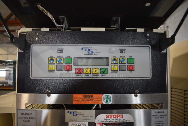 FBD Model FBD562 RC Stainless Steel Commercial Countertop 2 Flavor Slushie Machine on Stainless Steel Soda Station w/ 5 Cup Dispensers and 2 Doors. 215-245 Volts, 1 Phase. 36x42x77 - Image 6 of 9