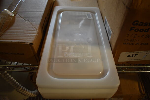 ALL ONE MONEY! Lot of 6 BRAND NEW IN BOX! Cambro Poly 1/3 Size Drop In Bin Lids