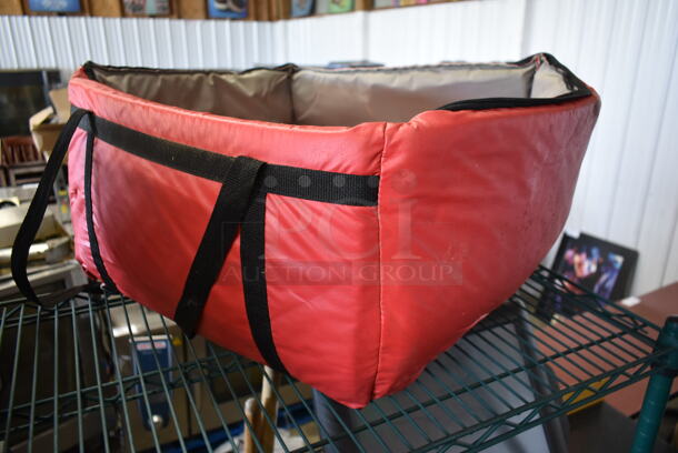 Red Insulated Hot Food Carrying Bag. - Image 2 of 4