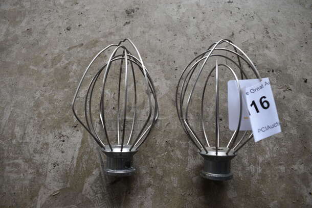 2 Metal Whisk Attachment for KitchenAid Mixer. 4.5x4.5x6. 2 Times Your Bid!